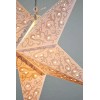 Quasimoon 24" Gold Bramble Glitter Paper Star Lantern, Hanging Decoration