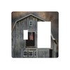 Xuejiaku Light Switch Cover American Flag Barn Window Wood 2