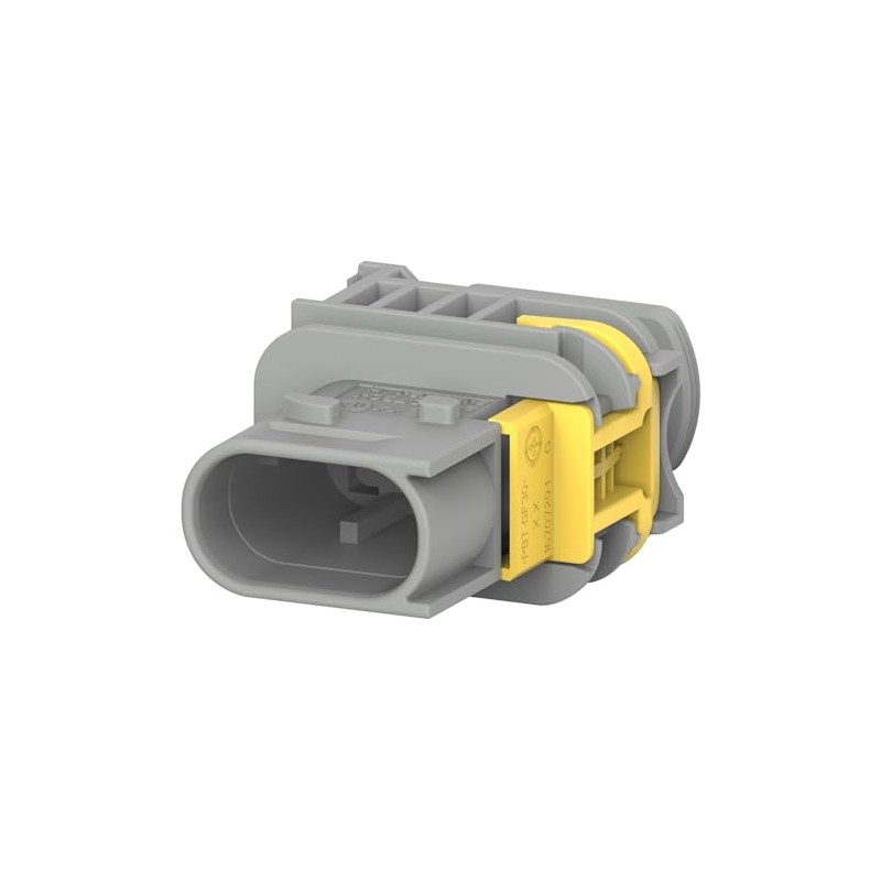 AUTOMOTIVE HOUSING, PLUG, 3POS, GREY, Automotive Connector Housings (2-1670730-1) Pack