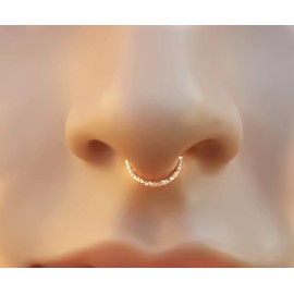 Fake septum Ring - Fake Nose Ring - Fake Piercings - 20 Gauge Septum Ring
