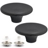 suiwotin 2pcs Dutch Oven Knob, Black Lid Knob Replacement for