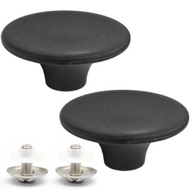 suiwotin 2pcs Dutch Oven Knob, Black Lid Knob Replacement for Enameled Ceramic Cast Iron Dutch Oven Pot Lid, Pan Lid Handle