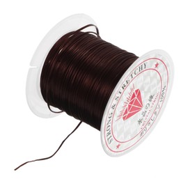 Ipetboom Strong Elastic Bead Cord for Hair Extensions Stretchy Crystal Thread for Jewelry Making Craft Projects Durable Easy to Use Compatible with Various Hair Types Brown