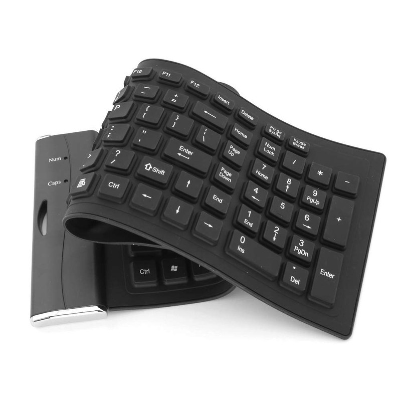 axGear - Teclado de silicona impermeable plegable USB a prueba