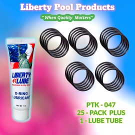 LIBERTY SEALS E Z Chlor Flow Meter O-ring (25-PACK + LUBE TUBE) PTK-047 By Pooltek USA