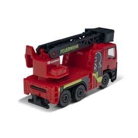 Majorette SOS MAN TGS Rosenbauer Fire Engine, Fire Engine, Toy Car, Freewheel, Opening and/or Moving Parts, 7.5 cm, Red, for Children from 3 Years