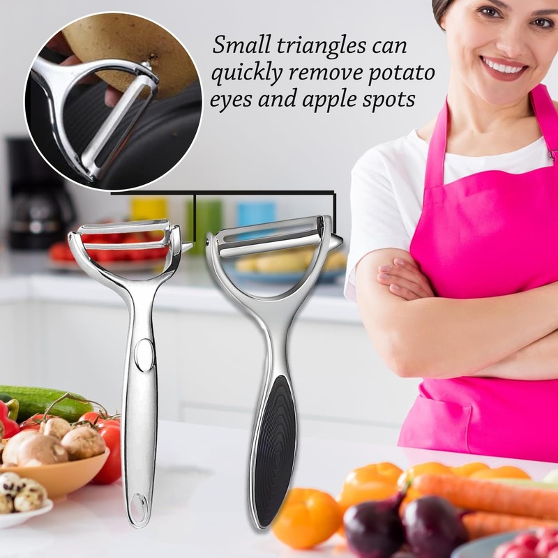 Denipry Vegetable Peeler for Kitchen, Fruit Potato Carrot Apple Peeler,Y