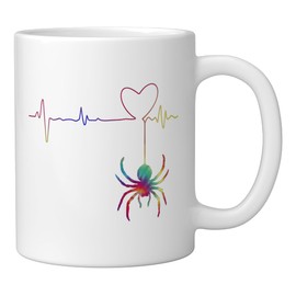 Colorful Tarantula - Arthropod Arachnid Spider Lover Ceramic Mug, White