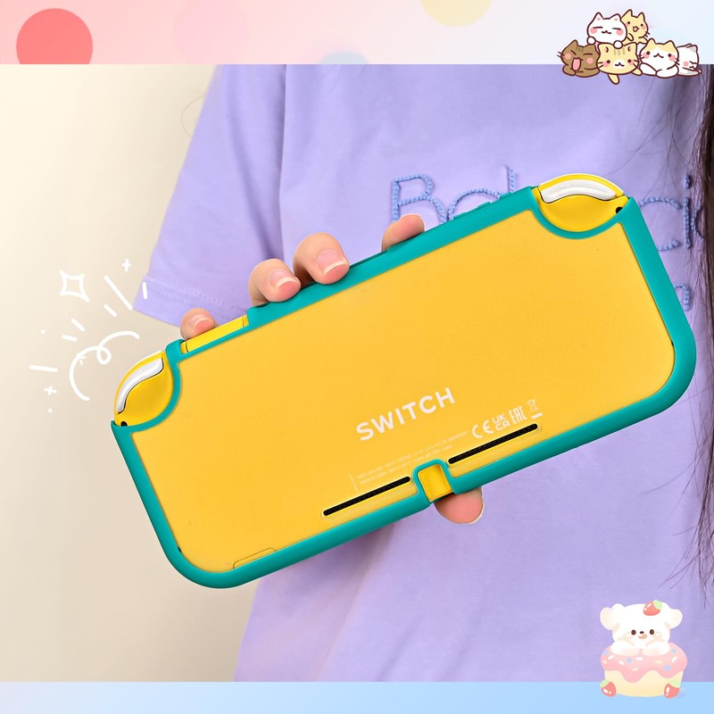 DLseego Case for Switch Lite, Anti Scratch Frosted Translucent White