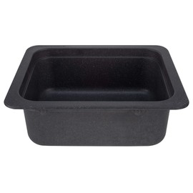 RecPro RV Kitchen or Bathroom Bar Sink | 15" X 13" | White or Black Granite | Single Plumbing Hole | Made in USA (White)