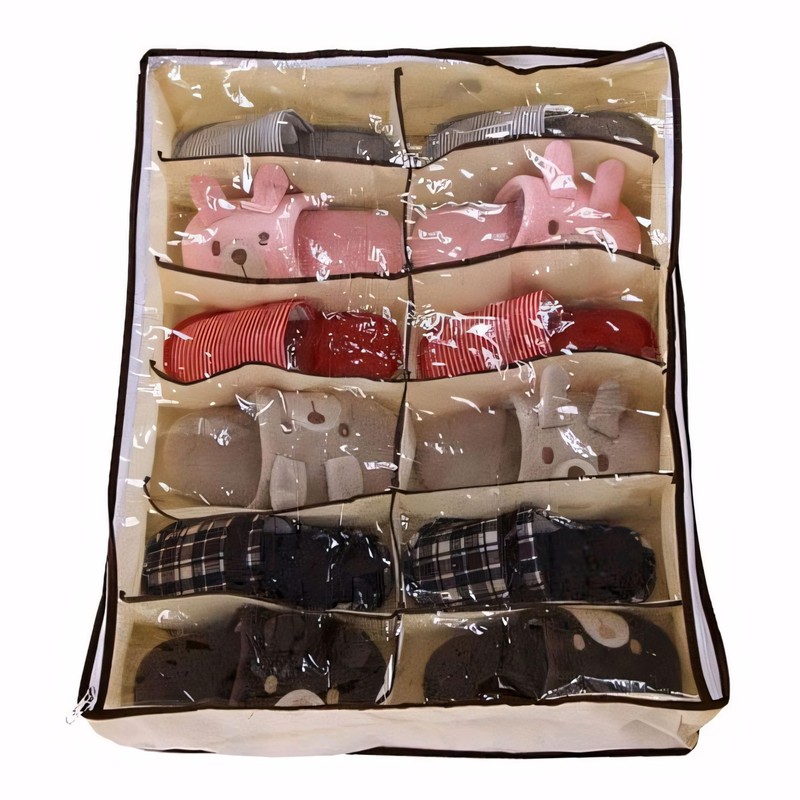 Retoo Underbed Storage Box for Shoes, Foldable Underbed Storage Boxes,