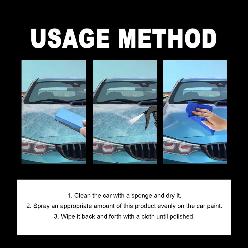 Magic Gem Car Coating Spray 16FL.OZ, Ceramic Paint Quick Effect