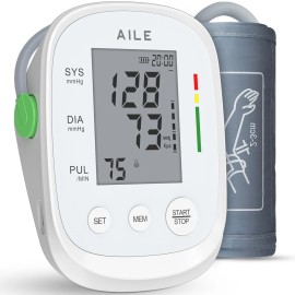 AILE Large Accurate Blood Pressure Monitor With Memory Function And Big Cuff