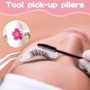 Simsky 2pcs Eyelash Extension Tweezers False Eyelash Extension Tweezers