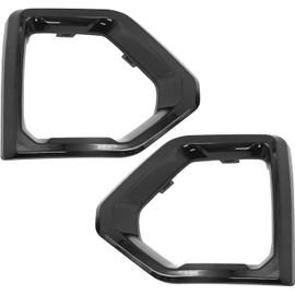1 Pair Front Fog Light Bezel Cover Exterior Trim Fit for 2019-2021 GMC Sierra 1500 1500 4-Door Denali SLT AT4 Front Driving Fog Light Bezel Cover Replace 84176753 84176752