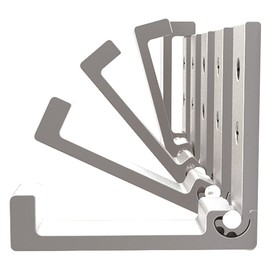 MeetRade Coat Hooks Coat Door Hooks Wall Mounted 6PCS 3 inch Folding Hook for Hanging Towel Bag in Bathroom Kitchen Living Room,Headphone Headset Holder Hanger Mount Screw&Glue on (Silver)