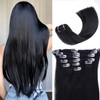 Extensiones de Cabello Humano con Clip 14 Pulgadas Doble Trama