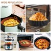 Viretec 2 Pack Air Fryer Silicone Liners, Reusable Silicone Bowl
