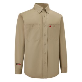 VANLENS Workwear Men's FR Flame Resistant Two Pocket Light Weight Work Shirt CAT/HRC2 Welding Shirts