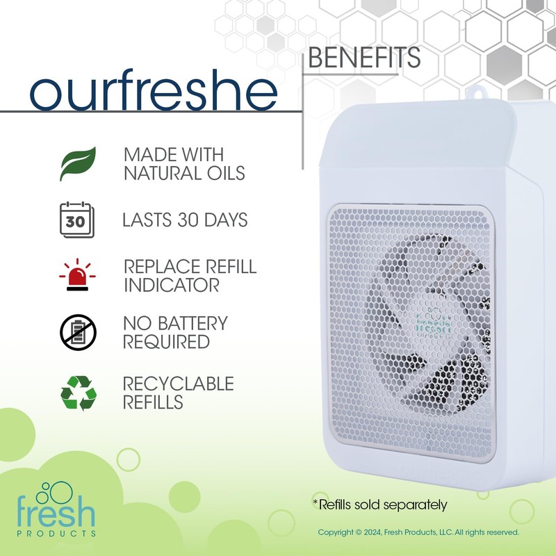 Fresh Products ourfreshe Plug In Air Freshener 30 Day Replace