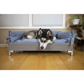 New Age Pet® ECOFLEX® Manhattan Raised Dog Bed with Cushion for Large Dogs