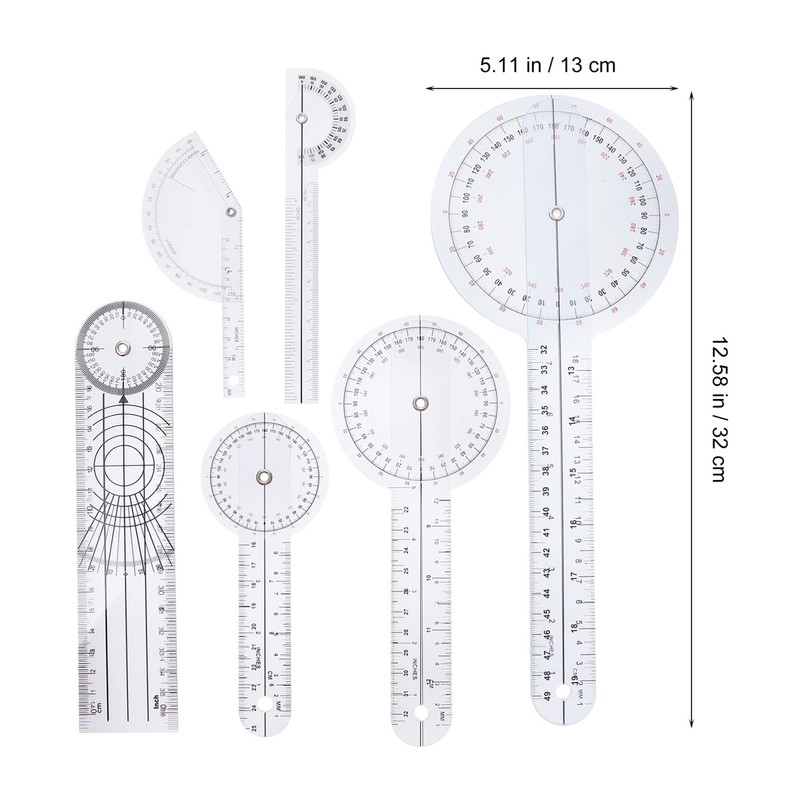 Goniometer - Goniometer Physiotherapy/Adjustable 360 Measure Goniometer/Measuring Tool Angle Ruler