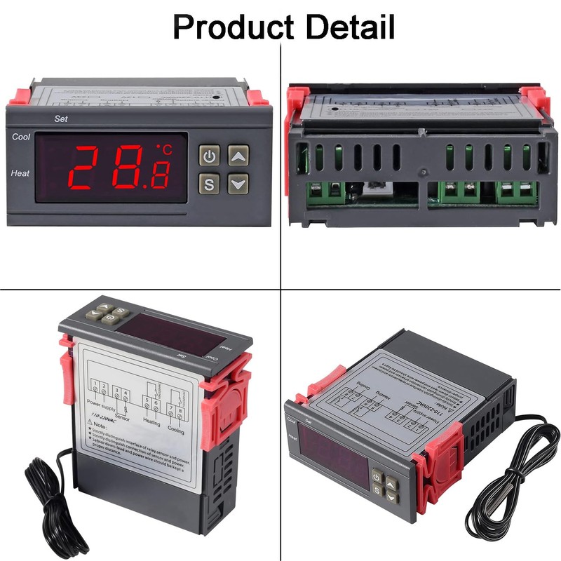 Greluma 1 Piece AC 110V-220V 10A Digital Temperature Controller Digital