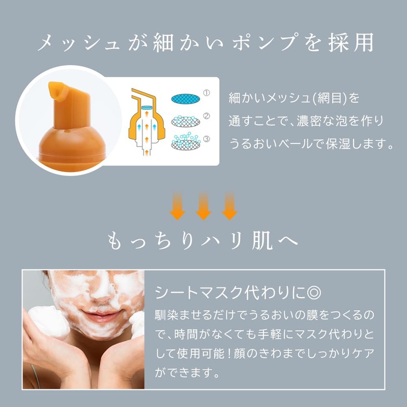 WEEED Handy Fit Bubble Mask, Mandarin Orange Scent, Foam Mask,