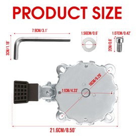 Patio Beach Umbrella Accessories Replacement Parts, Stable Multifunction Spare Parasol Stand Floor Mount, Umbrella Rotation Swivel Base Part for Balcony Camping Backyard Picnic Garden Fishing Barbecue