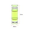 HARFINGTON 2pcs Round Bubble Level 8x23mm Mini Cylindrical Bullseye Spirit