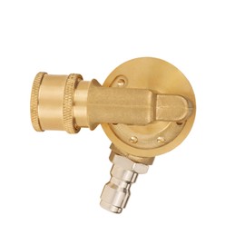 Angry Pony 1/4 Quick Connect Pressure Washer Pivoting Coupler, 240° Rotation and 7 Adjustable Angles Brass Gutter Cleaner Attachment, Compatible with Most Pressure Washer Wands and Nozzles, 4500 PSI