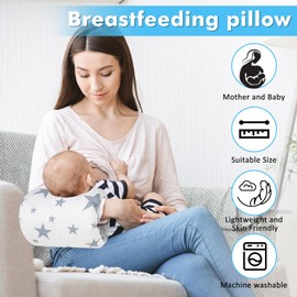 Povkufii 1Pc Baby Nursing Arm Breastfeeding Pillow Adjustable Nursing Pillow Soft Nursing Arm Pillow Baby Feeding Pillow (Five Pointed Star)