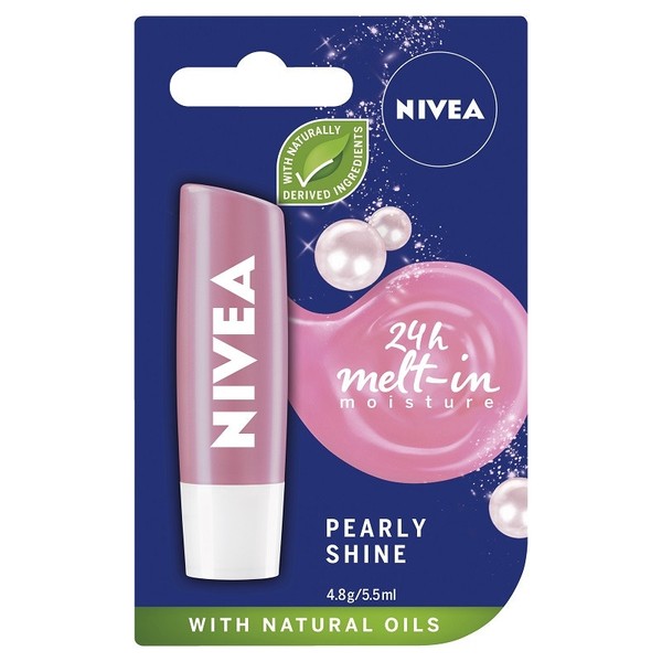 Nivea Lip Care Pearly Shine Lip Balm 4.8g