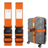Fosmon Luggage Straps for Suitcases (2 Pack), Travel Belts with