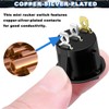 MKBKLLJY 8 Pieces Round Rocker Switch ON/OFF SPST DC 12V