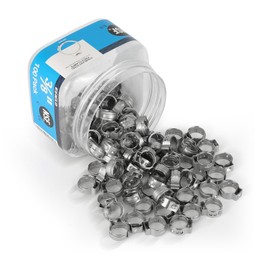 100-Pack EFIELD 3/8-inch Stainless Steel Pex Cinch Clamp Rings for Pex Tubing Pipes, Pro Pack (3/8-inch),(CLAMP045)