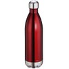 cilio Elegant Drinking Bottle Stainless Steel Red, 1 Litre, Leak-Proof,