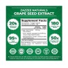 Zazzee Extra Strength Grape Seed 50:1 Extract, 400 mg, 180