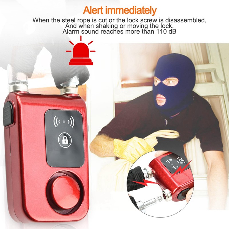 Bicycle Anti-Theft Keyless Alarm Bicycle Lock Anti-Theft Smart Alarm Lock