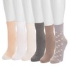 MUK LUKS Women's 6 Pack Whisper Soft Crew Socks, Warm