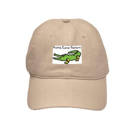 CafePress Gotta Love Gators Cap Unique Adjustable Baseball Hat Khaki