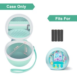 Case for Punirunes Virtual Pet Interactive Digital Toy, Kids Toys Box for Girls & Boys Ages 5 and up, with Partition to Protect Screen & Mesh Pocket for Small Electronic Accessories -Bag Only (Green)