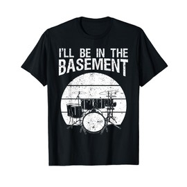 Funny Drummer Art For Men Women Drum Set Drumming Lovers T-Shirt