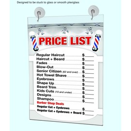 2 Pack Suction Cup Hooks Sign Holder 11” x 14” Graphic Poster Sleeve Double Sided Window or Glass Wall Mount Large Sign Sleeve for Businesses Stores and Offices by Marketing Holders