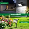 LAMKEEP Solar Spot Lights Outdoor with 60 LED & Auto