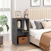 VECELO 3-Cube Open Bookcase, Small Bookshelf with Height Difference Shelves