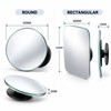 Motorcycle Blind Spot Mirror for Rearview Visibility – 360° Adjustable