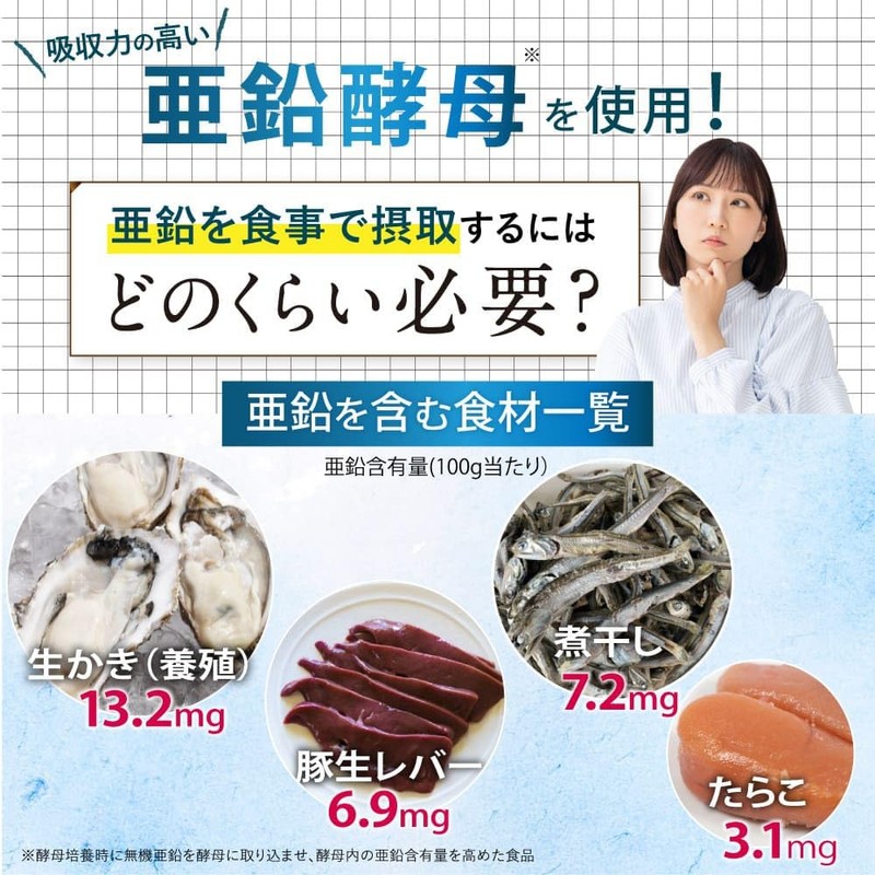 OLASHON 亜鉛 サプリメント 60粒 30日分 1袋 クロム セレン 健康応援団