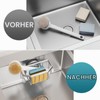 TAILI Sponge Holder with Suction Cup, Removable Sink Organiser -