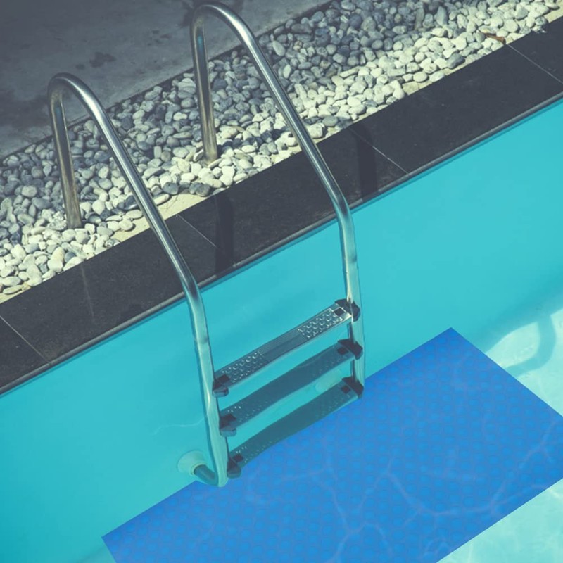 YESEEM Large Swimming Pool Ladder Mat, 15"x39" Protective Non-Slip Pool